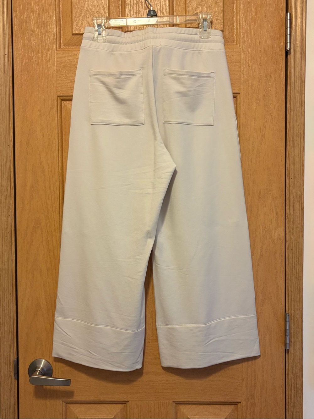 Quince NWT Woman’s Size Small SuperSoft Cropped Wide-Leg Drawstring Lounge Pants - Picture 4 of 4